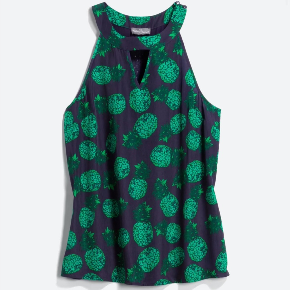 Women’s Mixed Material Halter Top, Size XL